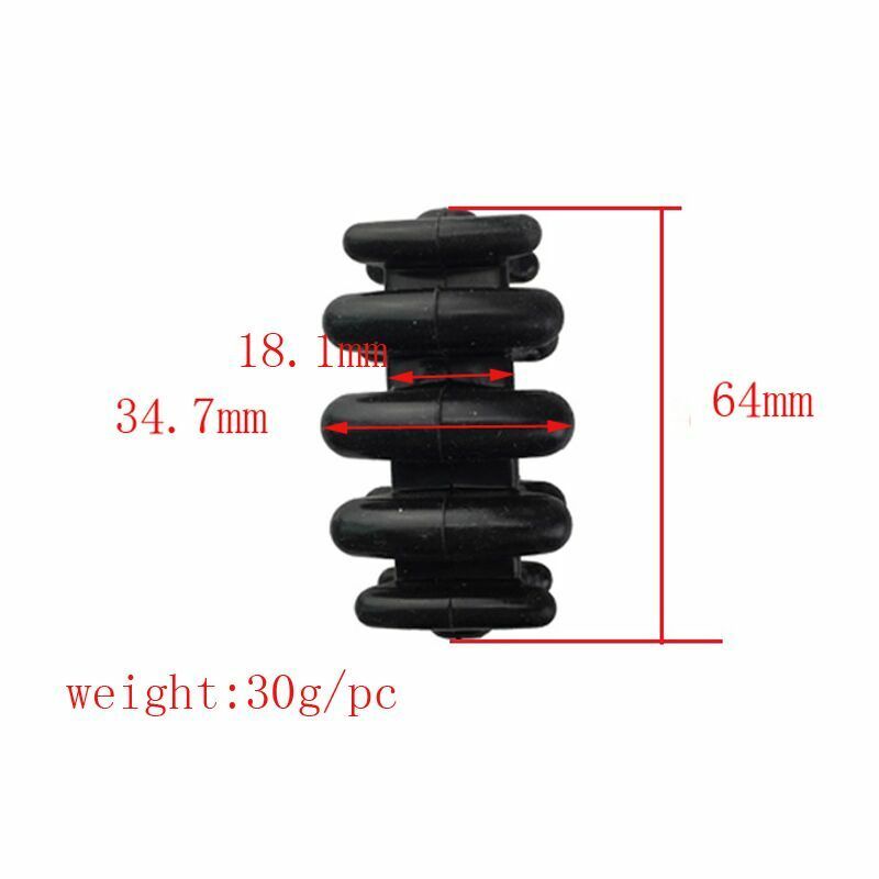2pcs Archery Compound Bow Stabilizer Silencer Limbs Shock Absorber Dampener