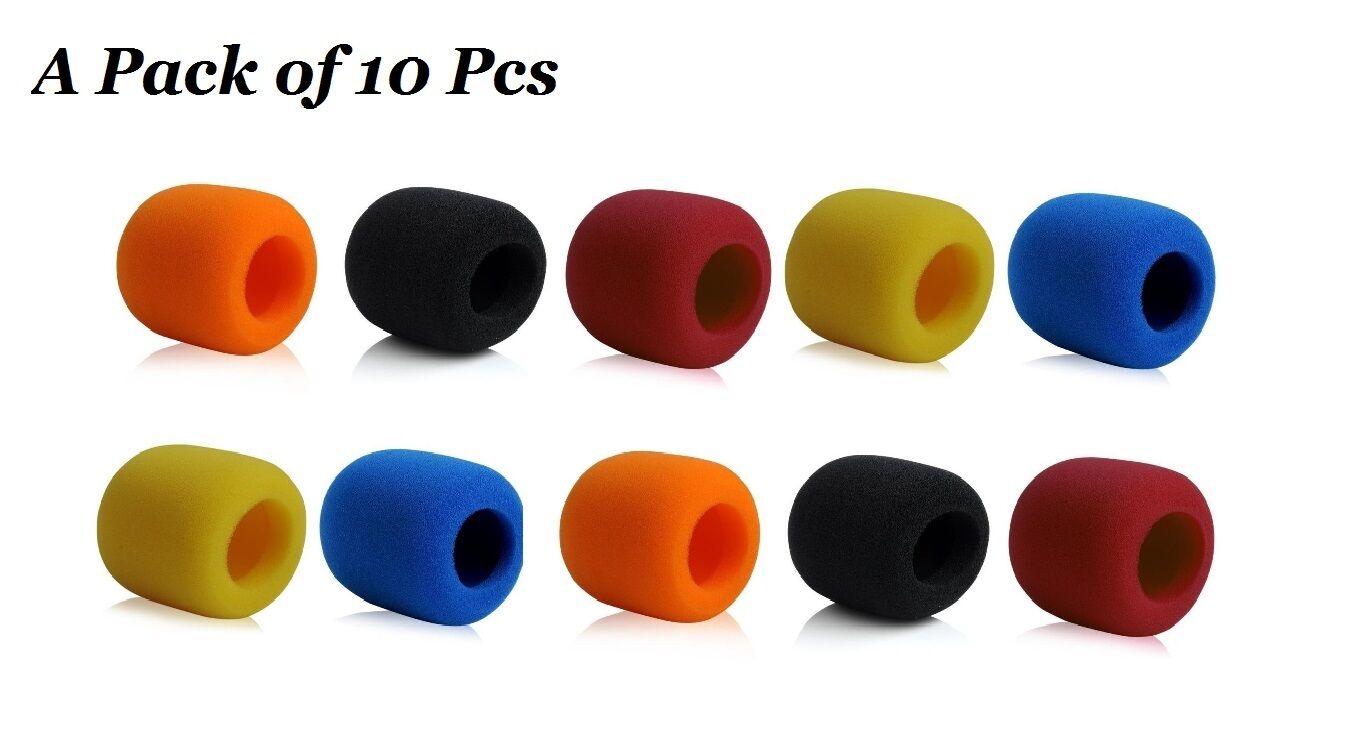 10 PCS Quality Microphone Sponge Foam Windscreens for Shure SM58 BETA58 PG58 MIC