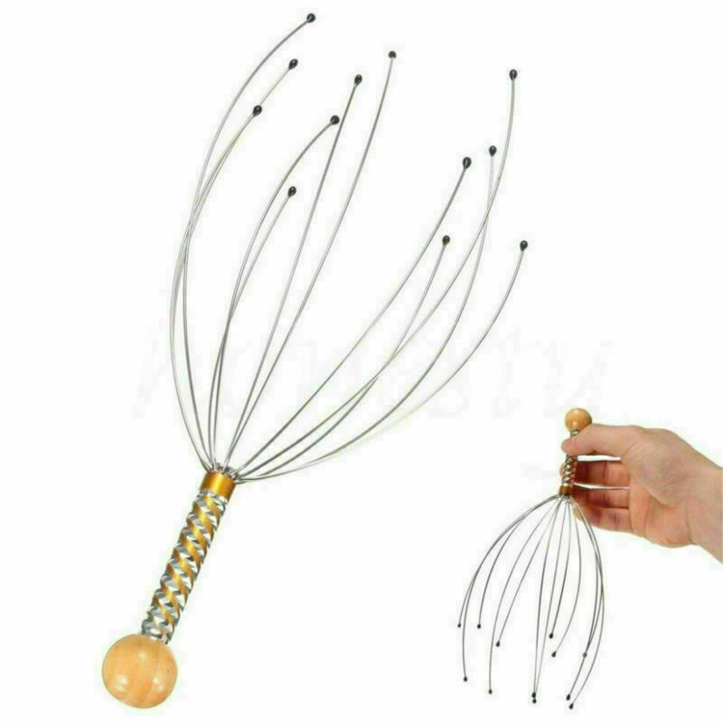 Steel Wire Head Neck Scalp Scratch Massager Massage Octopus Stress Relaxed Tools
