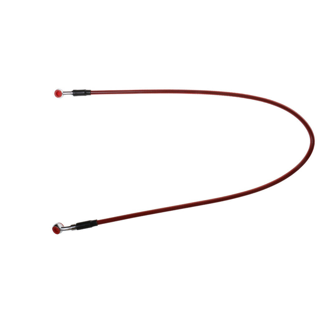 90cm Motorcycle Braided Steel Brake Clutch Oil Hose Line Pipe Red