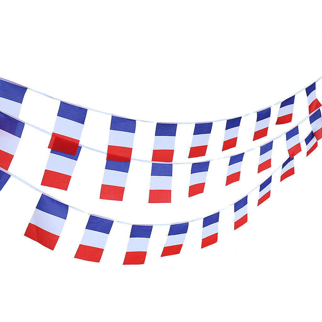 Bunting 33FT Country French National Flag Party Outdoor Garland Decoration