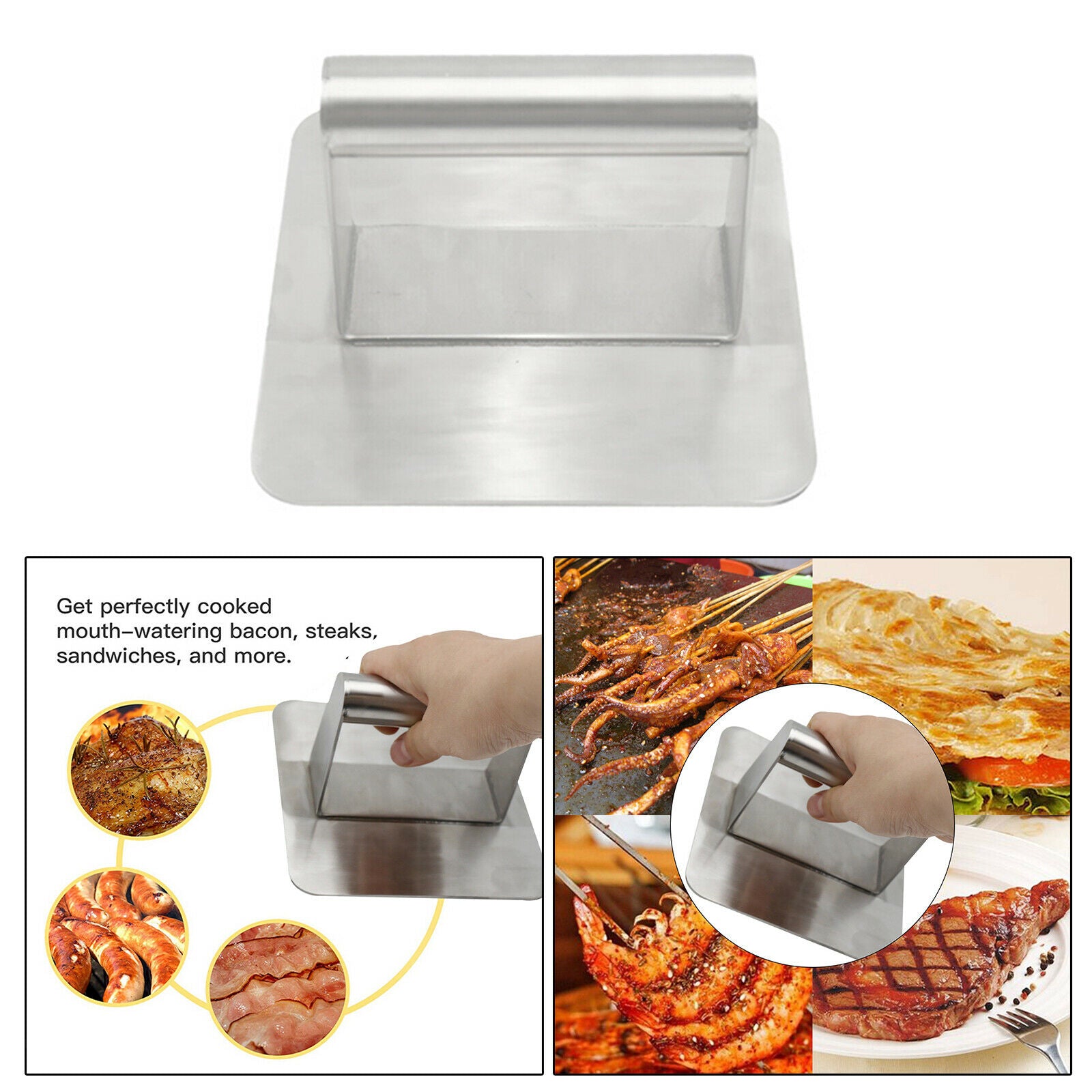 Bacon Press Burger for for Professional &Home Cooking Kitchen Accessory