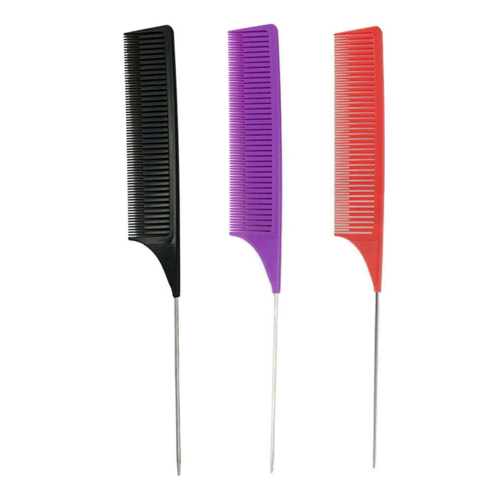 Fine-tooth Weaving Highlighting Foiling Hair Combs Salon Styling Dyeing Comb