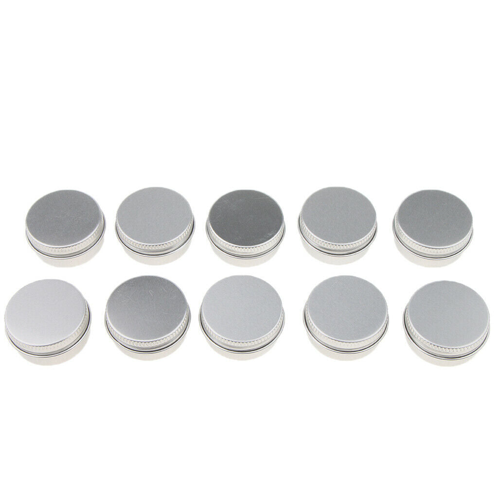 20 Pieces 10ml Empty Makeup Container Refillable Aluminum Cosmetic Jars