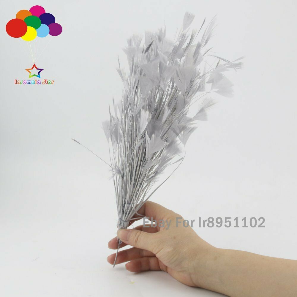 Gray 1 Pcs 30CM Turkey Feathers for DIY Jewelry Wedding Party Corsage Decoration