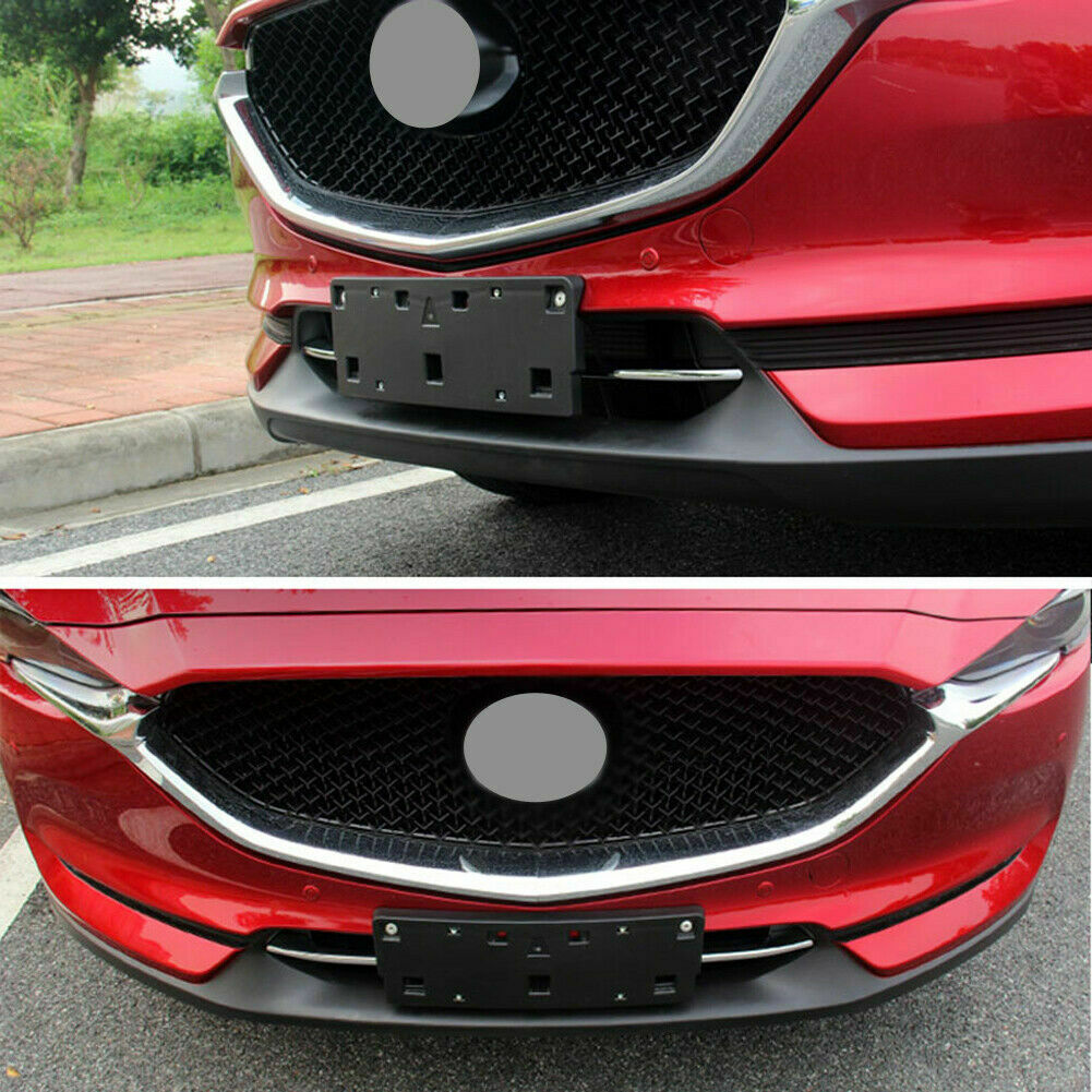 Chrome Front Bumper Lower Grill Cover Trim Decoration Fit For Mazda CX-5 2017-20