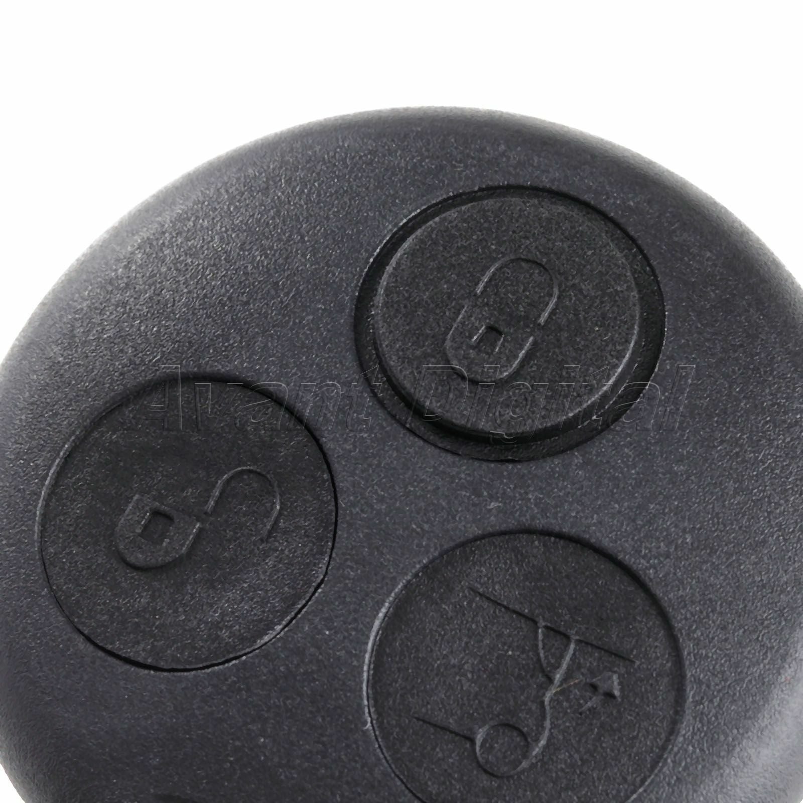 Remote 3 Button Key Shell Case Fob Cover Replace For Benz Smart Fortwo Roadster
