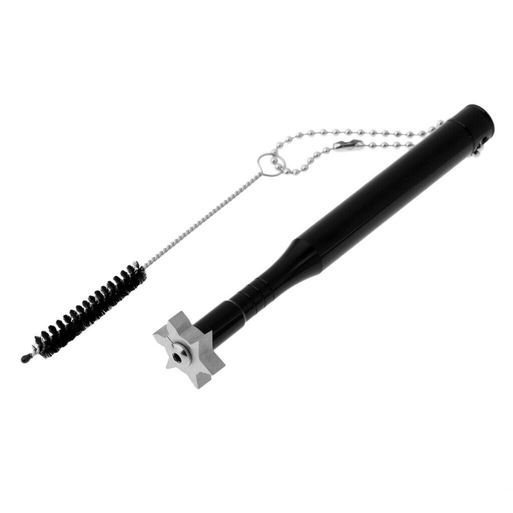 2x Golf Club Groove Sharpener & Brush Cleaner Regrooving Tool U, V Grooves
