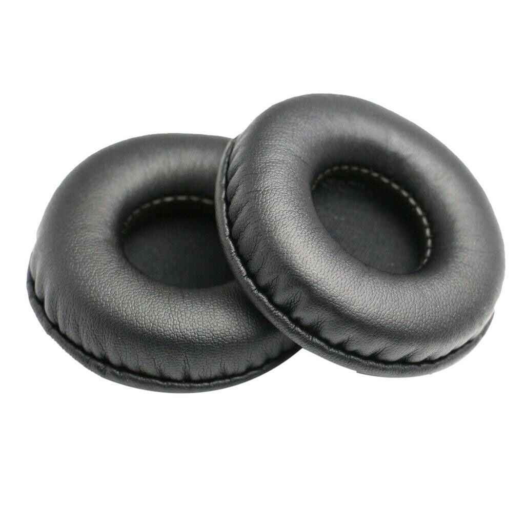 Premium 85mm Headphones Earpads Artificial leather Foam Ear Cushions Black