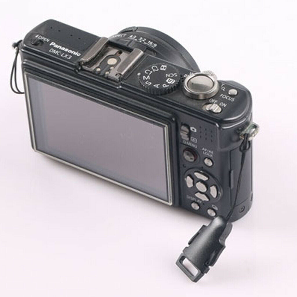 8Pieces Black Quick Release Buckle Kit Neck Strap Camera Eyelet Sling Belt