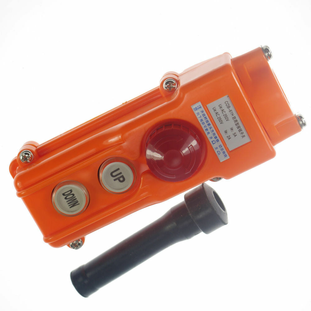 (1) COB-61H For Hoist Crane Pendant Control Station Push Button Switch Emergency