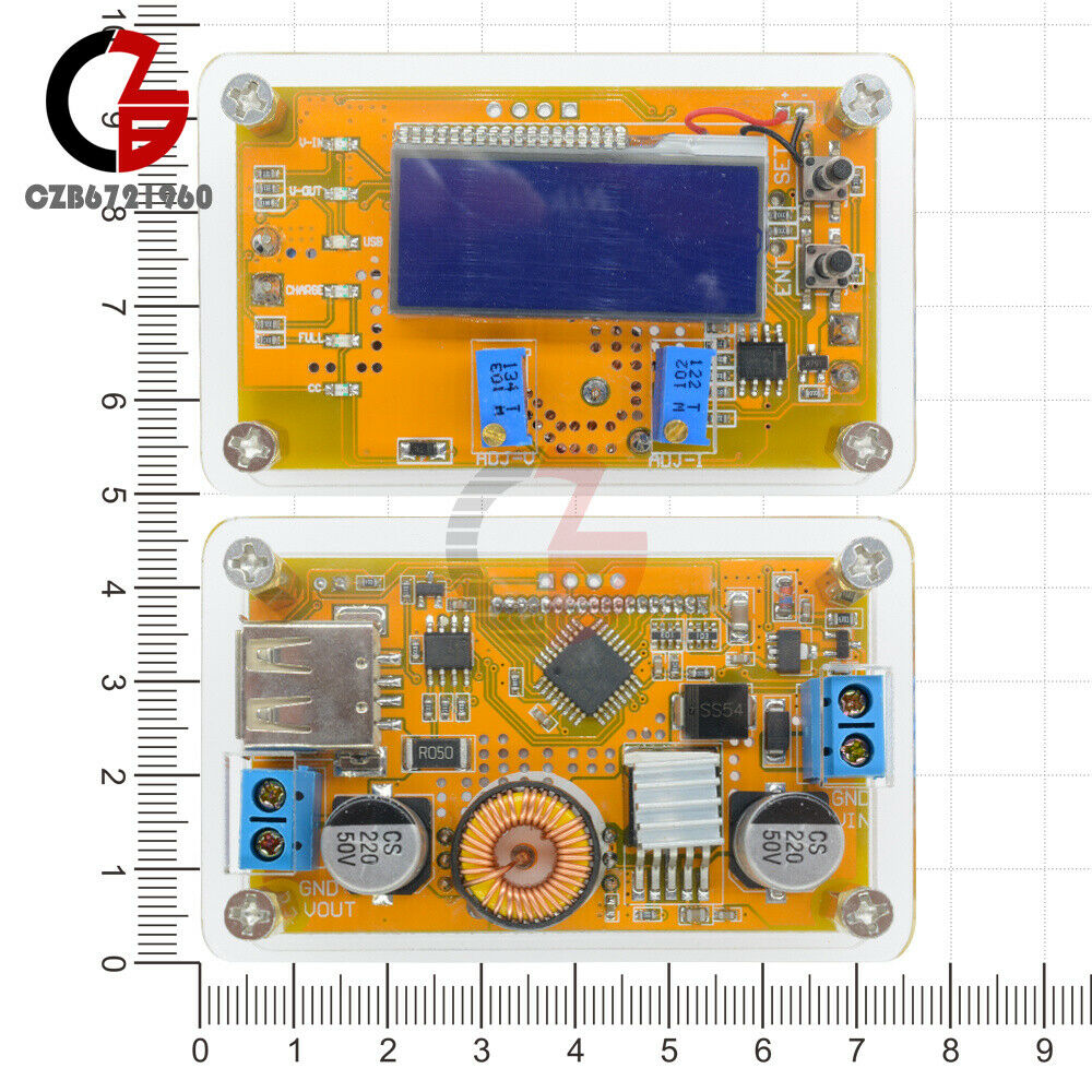 5A Adjustable CC CV LCD Display Step Down Charger Module Panel LED Driver Power