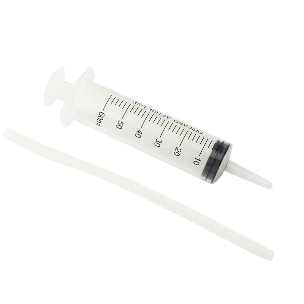 60ml Syringe Hose for Bleeding Brakes Clutch Oil Filling Sealant Transfer
