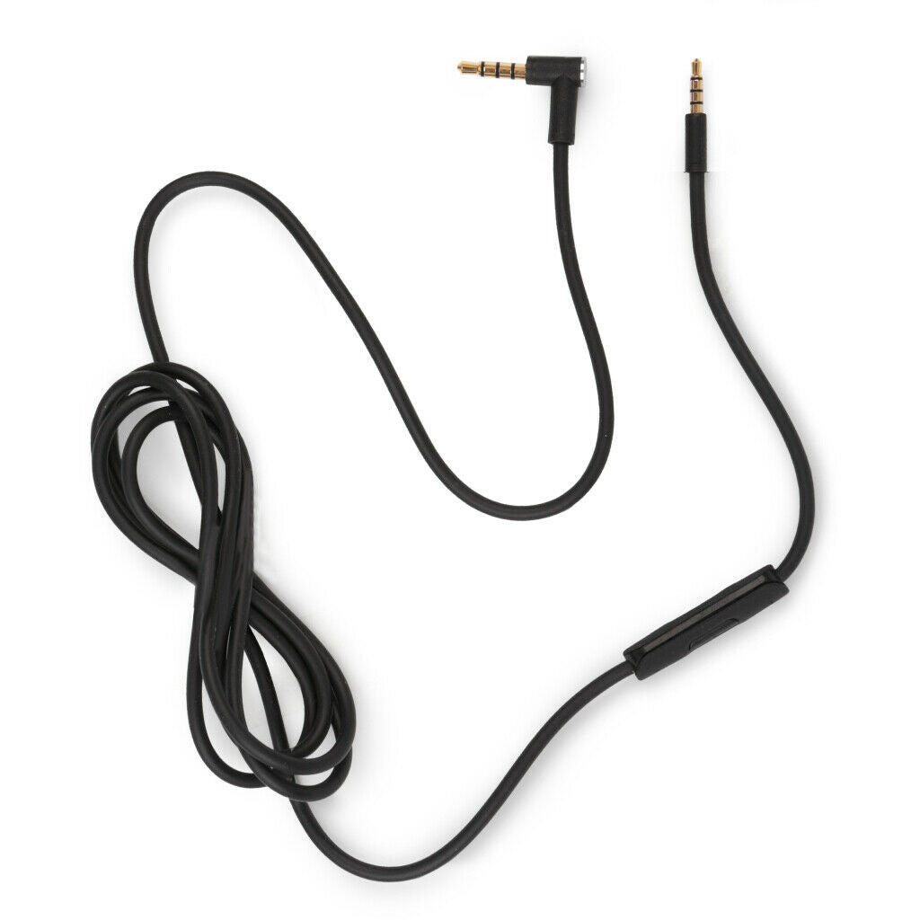 Audio Cable w RemoteTalk for AKG Y45BT Y50 Y40 Y55 Headphones Black Aux Wire