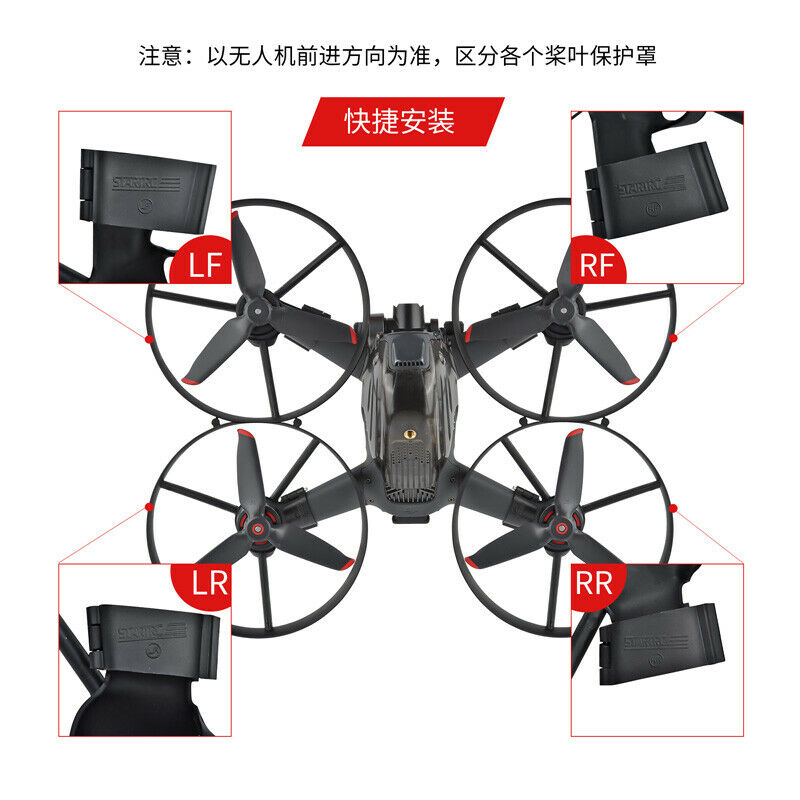 For DJI FPV Drone Blade Ring Protection Cover Anti-collision Protective Guards