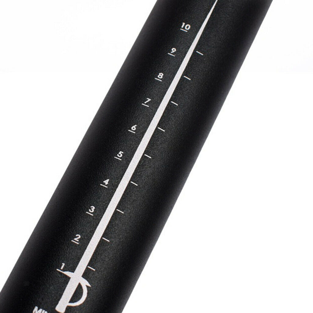 Aluminum Alloy Bike Post Black for Fixed Gear Bike & Safe Line Mark 30.8x350