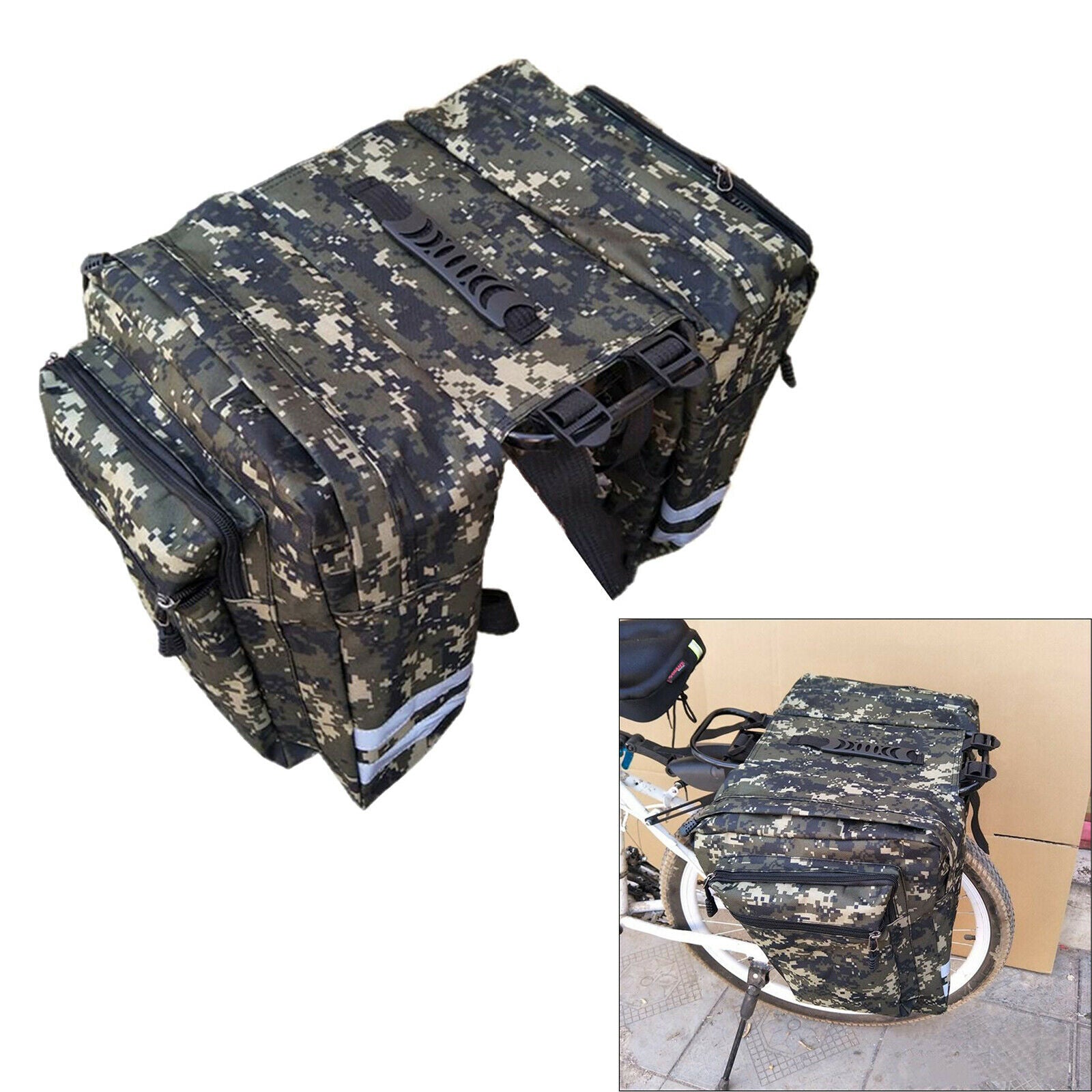 Bicycle Bike Bicycle Double Pannier Rear Bag Pannier