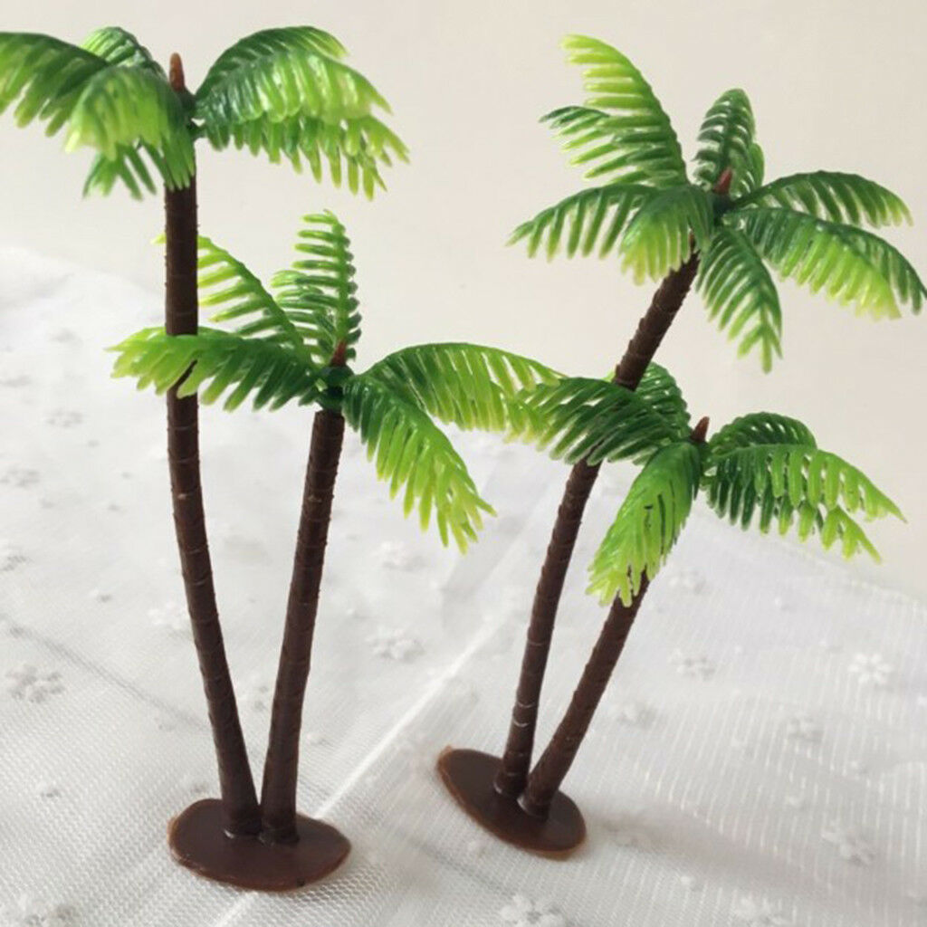 Mini Artificial Coconut Palm Tree Aquarium Plants Ornament Home Decoration