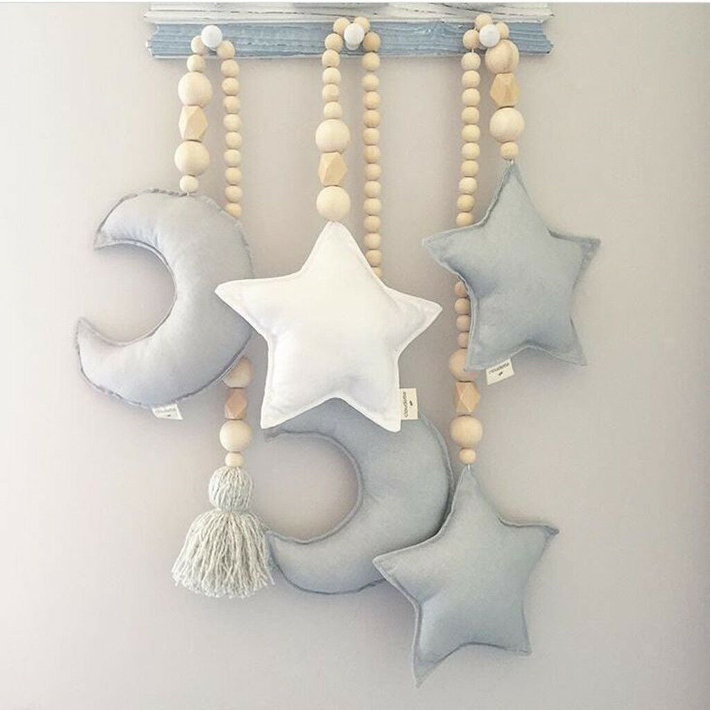 Handmade Wooden Beaded Curtain Tie Rope Hold-back Wall Hanging DIY Decor 2#