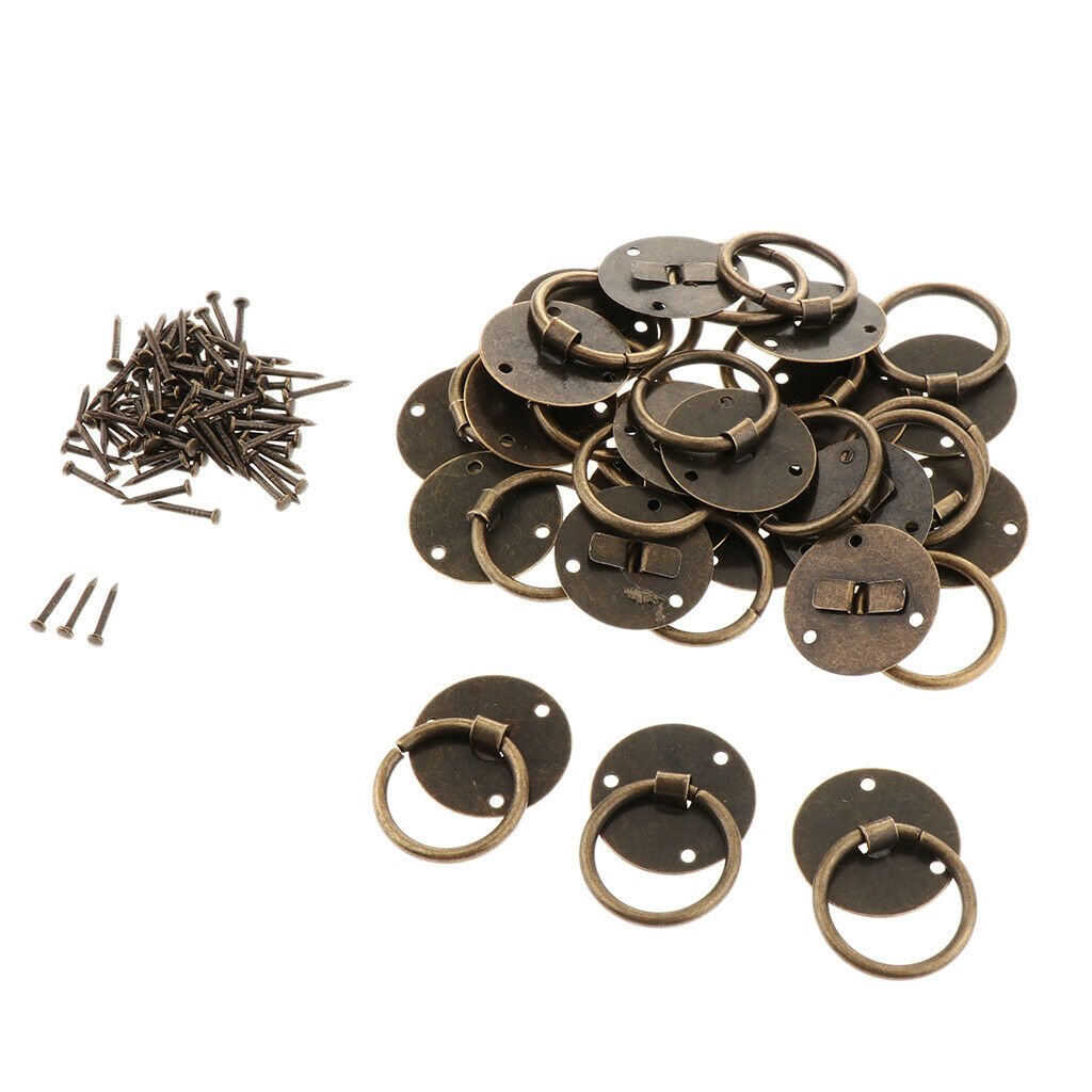 20 Pcs Chinese Style Copper Zinc  Pulls Drawer Cabinet