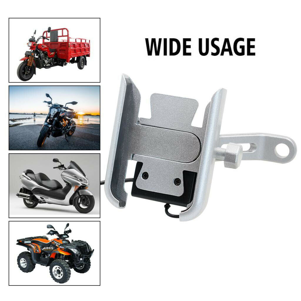Universal adjustable motorcycle bike mirror base phone holder with