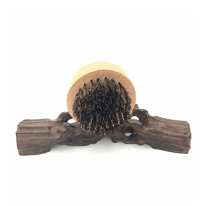 Brush for Beard Hair Of Wild Boar 100% Natural Round Man Bearded Man Beard New