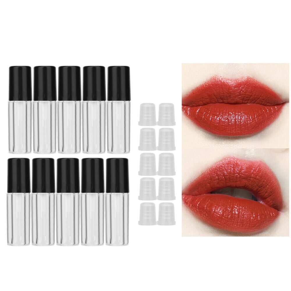 10PCS 1.5ml Lip Gloss Tubes Clear Empty Containers Refillable Tube DIY