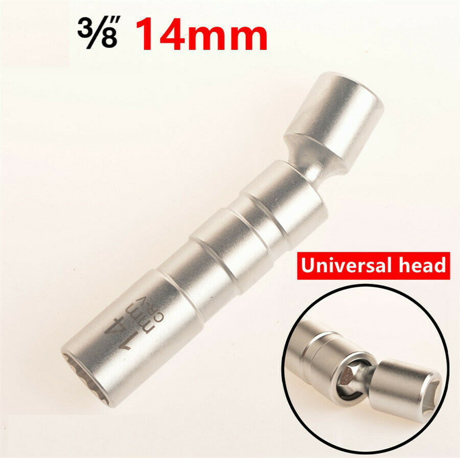 14mm Spark Plug Socket Removal Tool 3/8" Drive Short Style High Strength Wrench