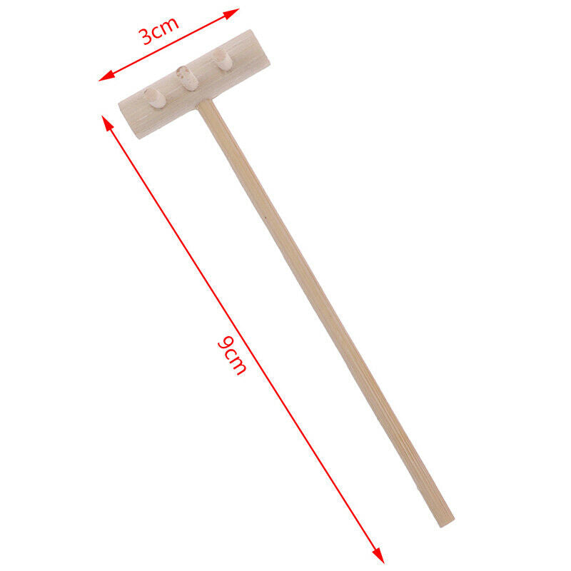 4Pcs Zen Garden Set Meditation Tools Home Decor Bamboo Rake Accessories g.l8