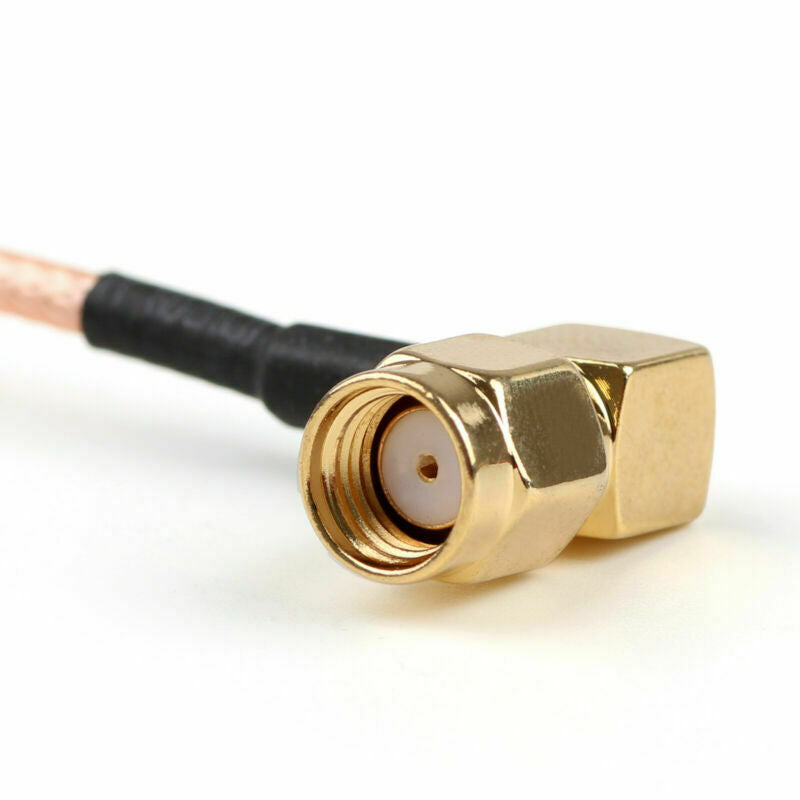 5PC 50cm RG316 Cable RP SMA Male Jack Right Angle To Female  Pigtail 20"  B5