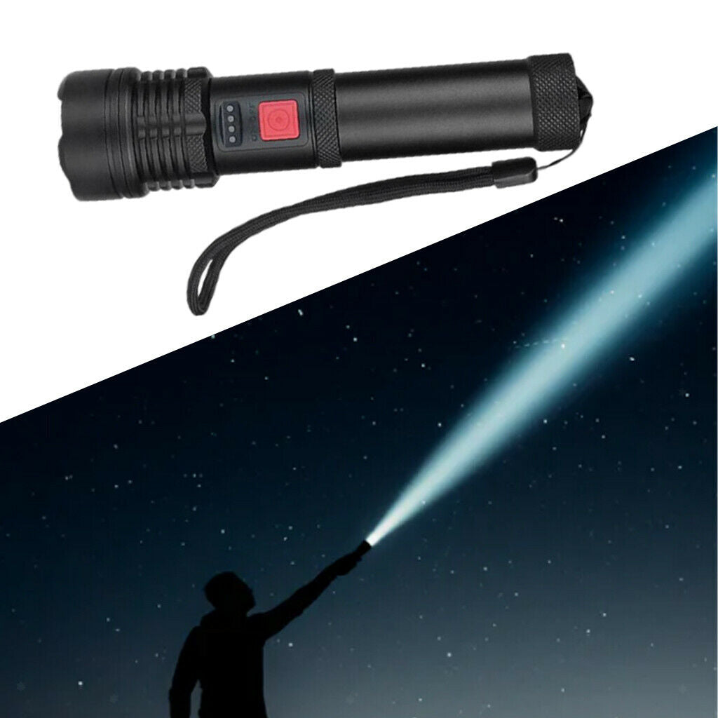 Flashlight Rechargeable Black Light with Battery Display Torch Blacklight LED