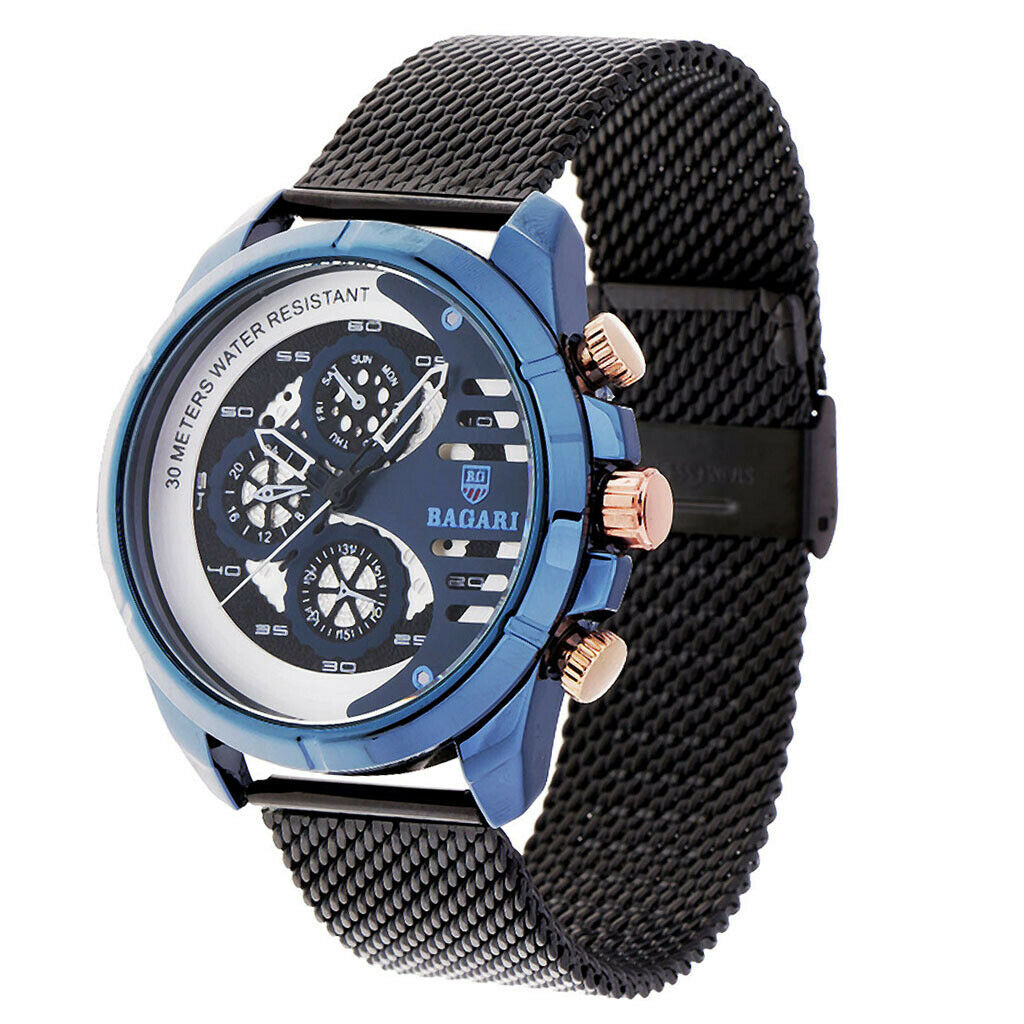 Men's Watch BAGARI Sports Man Watch Quartz Wristwatch Fashion Casual Watch