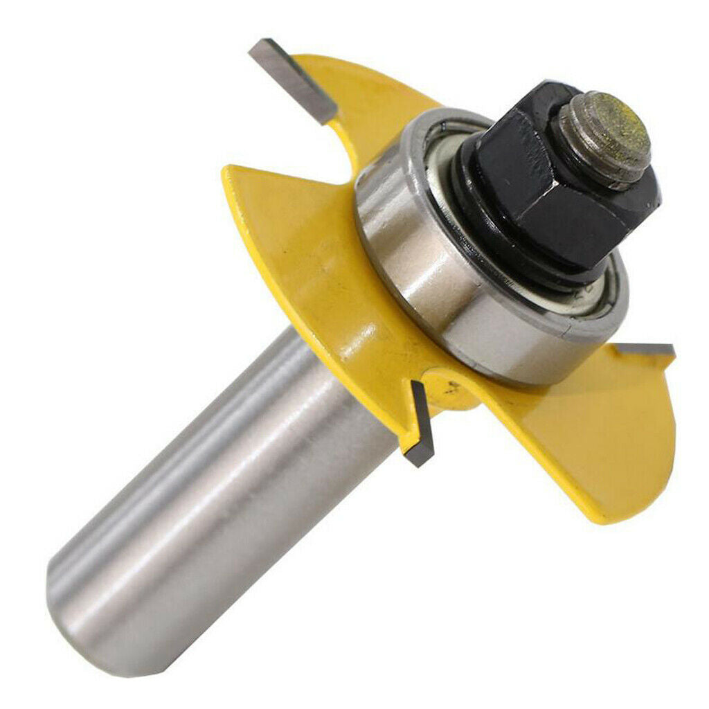 6PCS Wing Set Cutter Router Bit Adjustable Slot Woodworking 2pcs Shank 1/2" 1/4