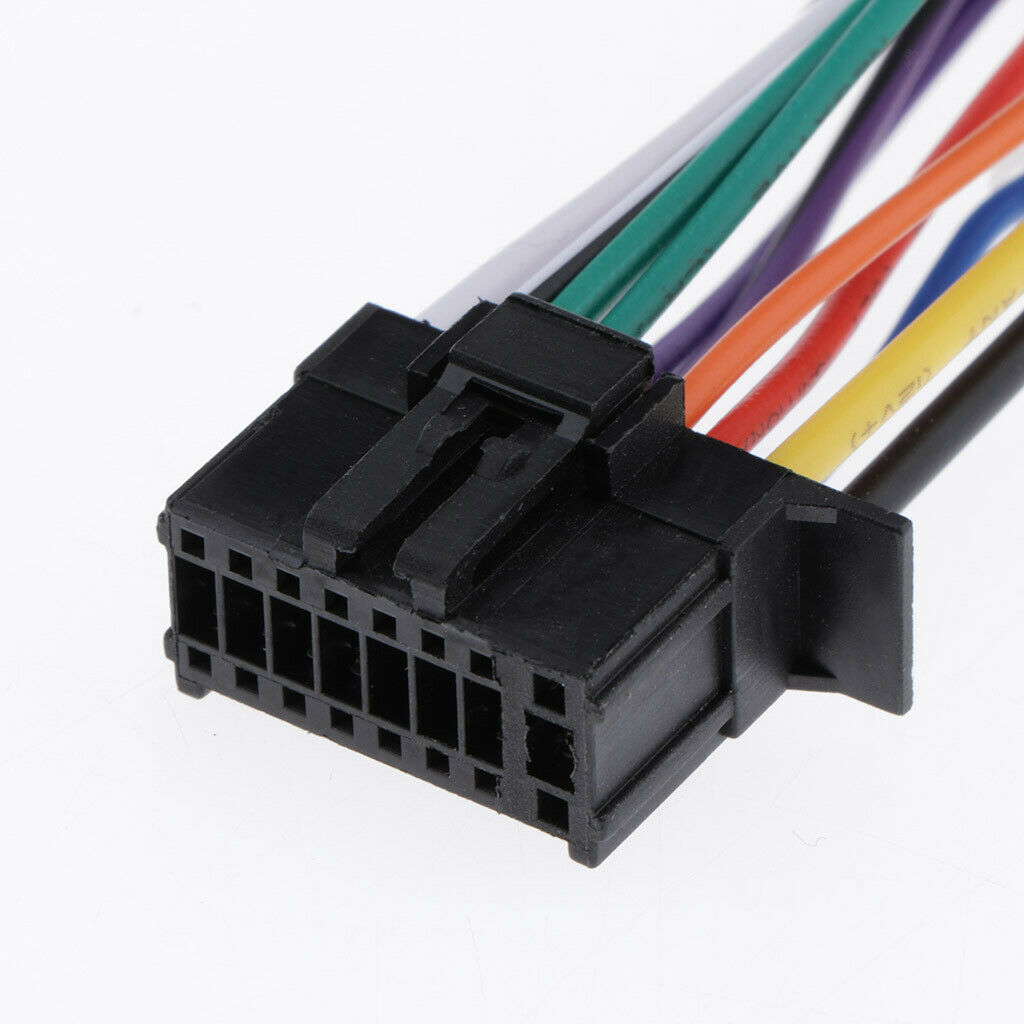 Car CD DVD Stereo 16Pin Radio ISO Harness Wiring Connector Cable Sockets Kit