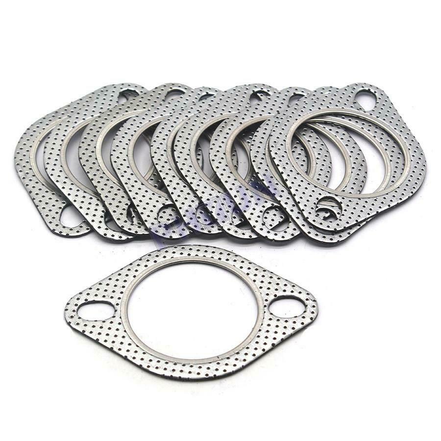 5pcs 2.5" 2-Bolt High Temp Exhaust Gaskets Turbo Manifold Header Downpipe Flange