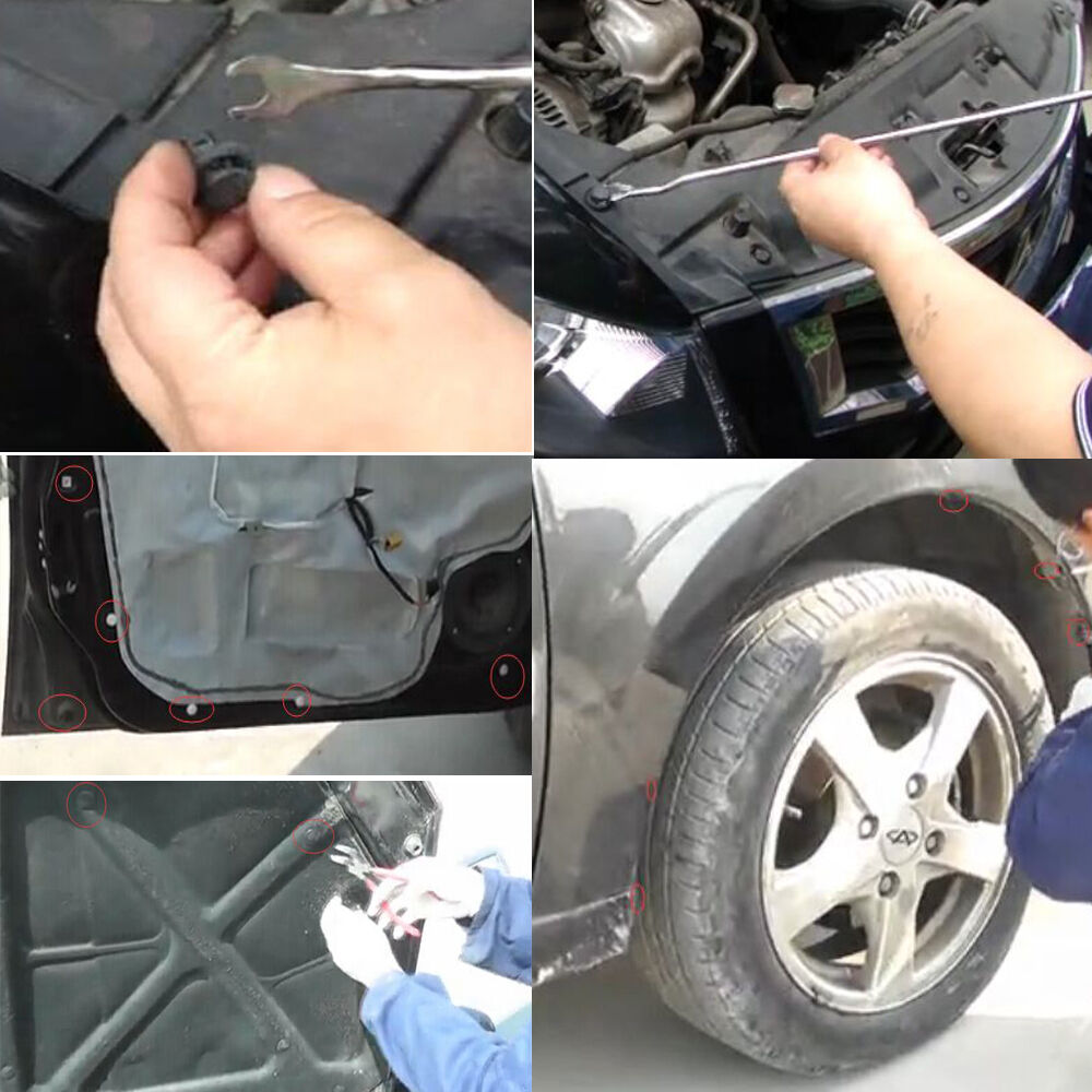 1000pc Car Fender Push Retainer Pin Rivet Trim Clip Door Panel Moulding Fastener