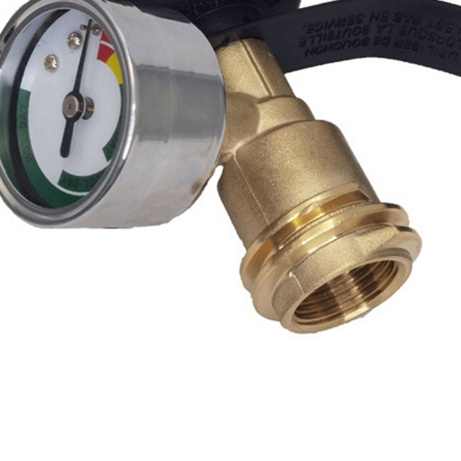 Brass Propane Tank Gauge  Type 1 QCC Adapter Connection Valve Pressure Meter