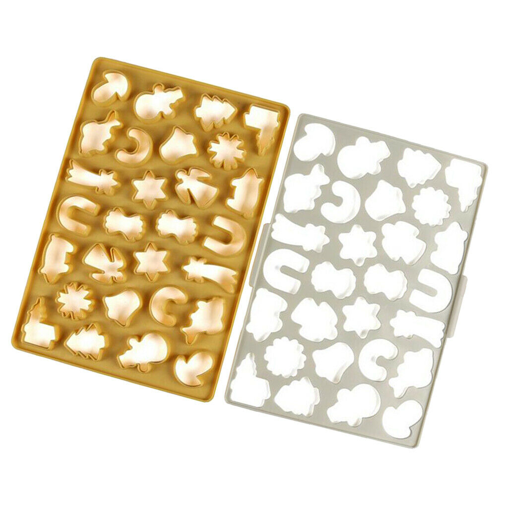 Christmas DIY Plastic Cookies Mold Xmas Cake Decor Chocolate Biscuit Mould