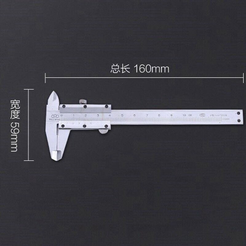 1Pcs Vernier Caliper 0-100mm Measuring Range 0.02mm Precision Mechanical Tool