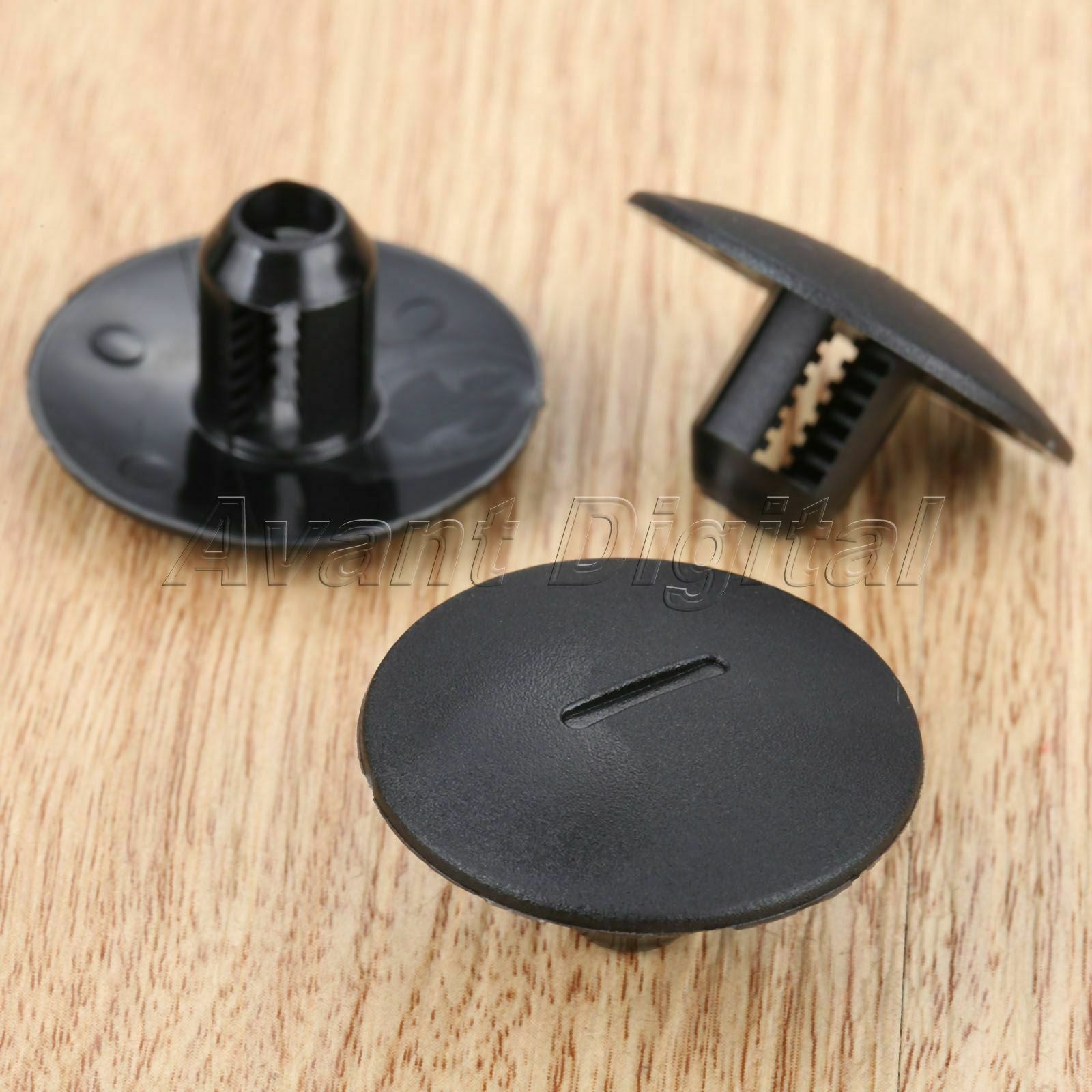Auto 25Pcs Fender Bumper Clips Trim Fasteners Fit for Peugeot 408 307 206 Black