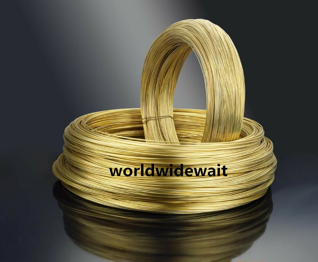 1M Long Dia. 3mm Brass Wire Beading Copper Cord For Compass Instrument