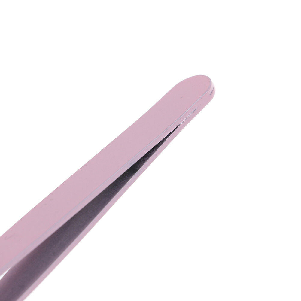 Useful~professional eyebrow tweezers hair beauty slanted stainless steel .l8