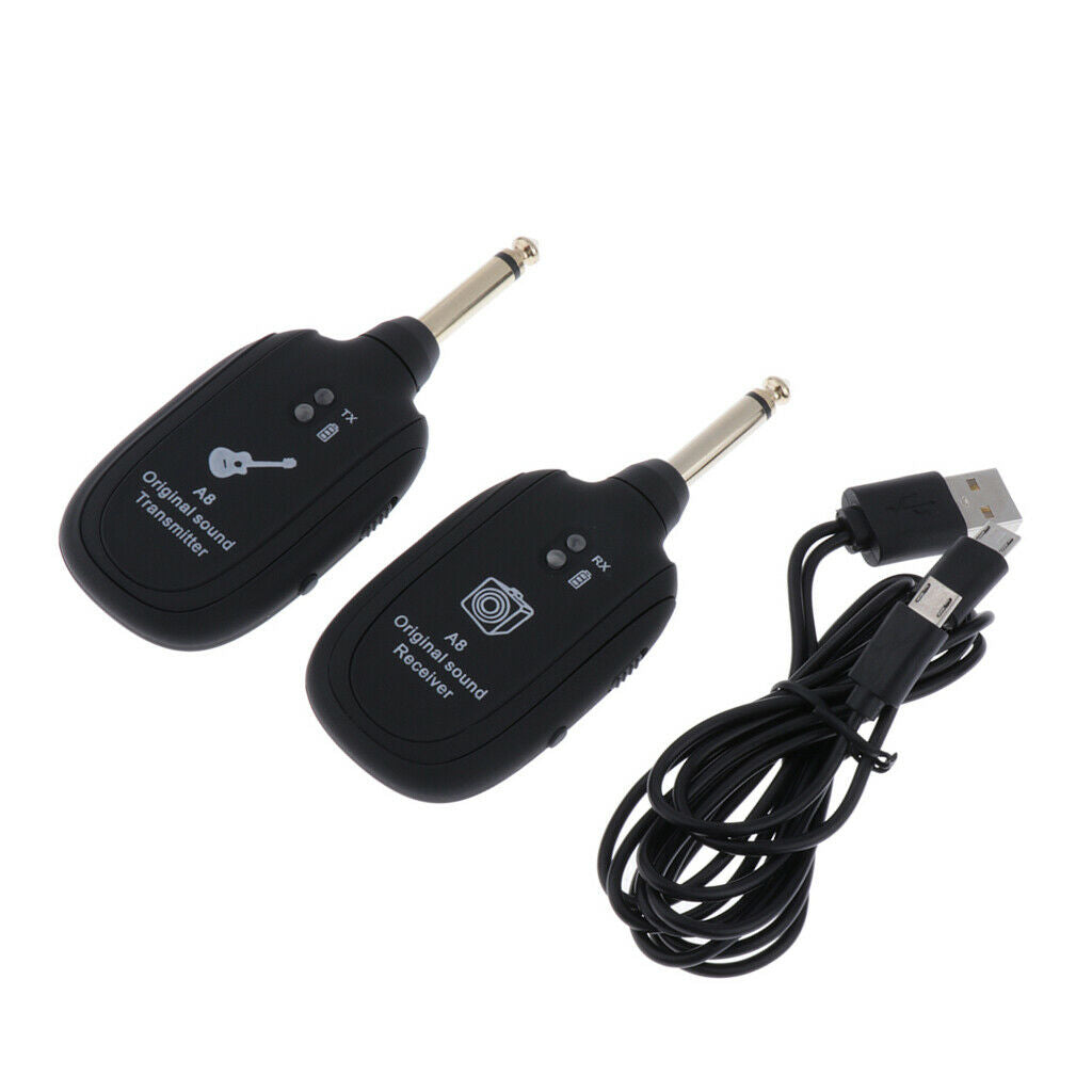 Wireless Audio Transmitter for Electric Guitar, Guitar System Set Transmitter