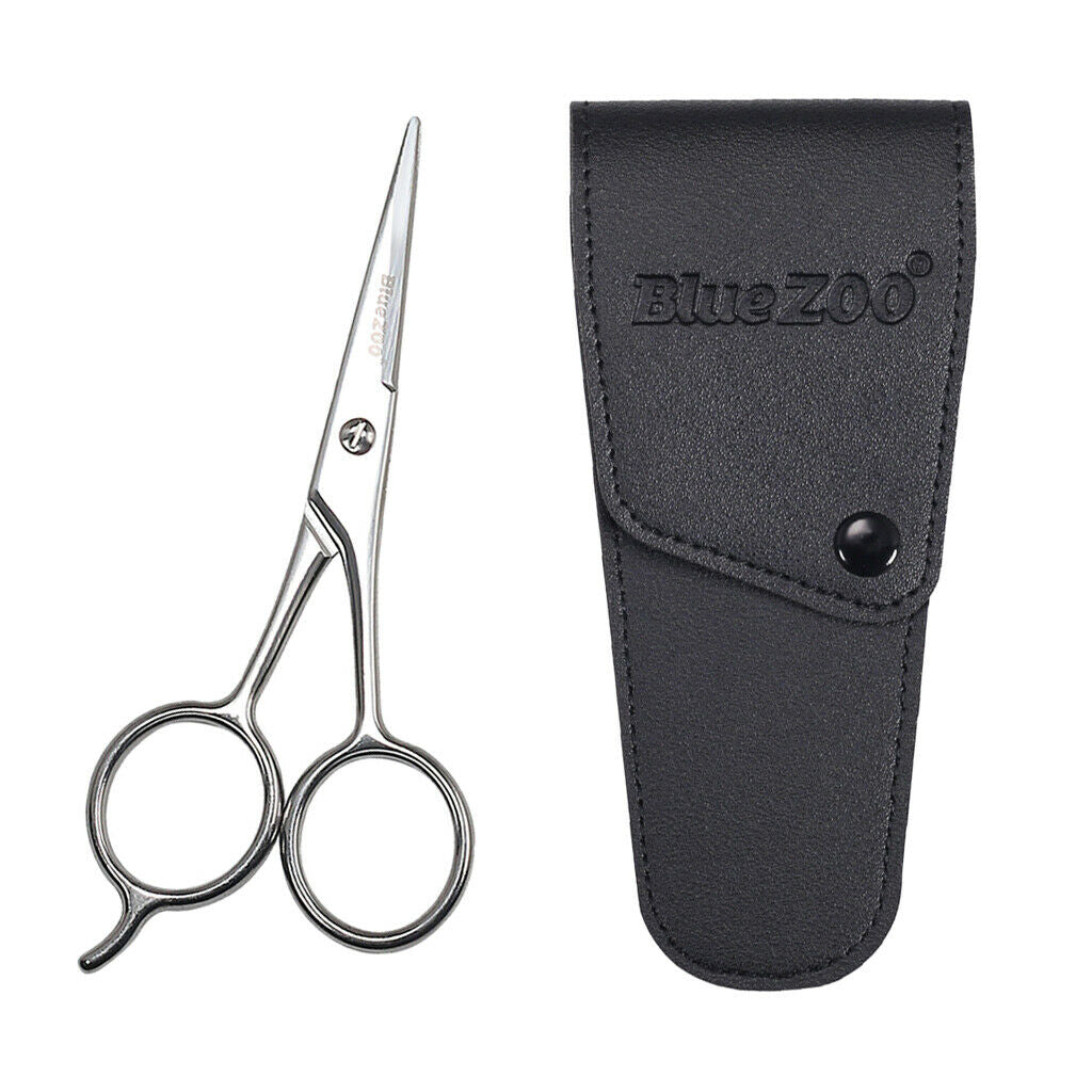 Barber Salon Beard Trimming Eyelashes Nose Hair Scissors for Hairdressing