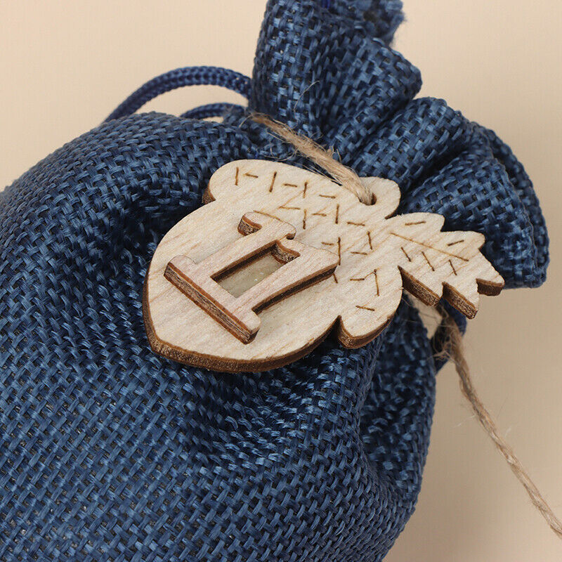 Christmas Decoration Pendant Wooden Craft Accessories Christmas Advent Calen SJ
