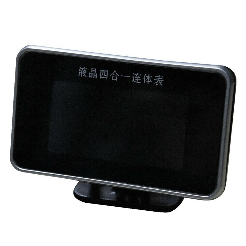 4in 1 LCD Multifunction Car Digital Water Temp Oil Pressure Fuel Gauge VoltmT7L8