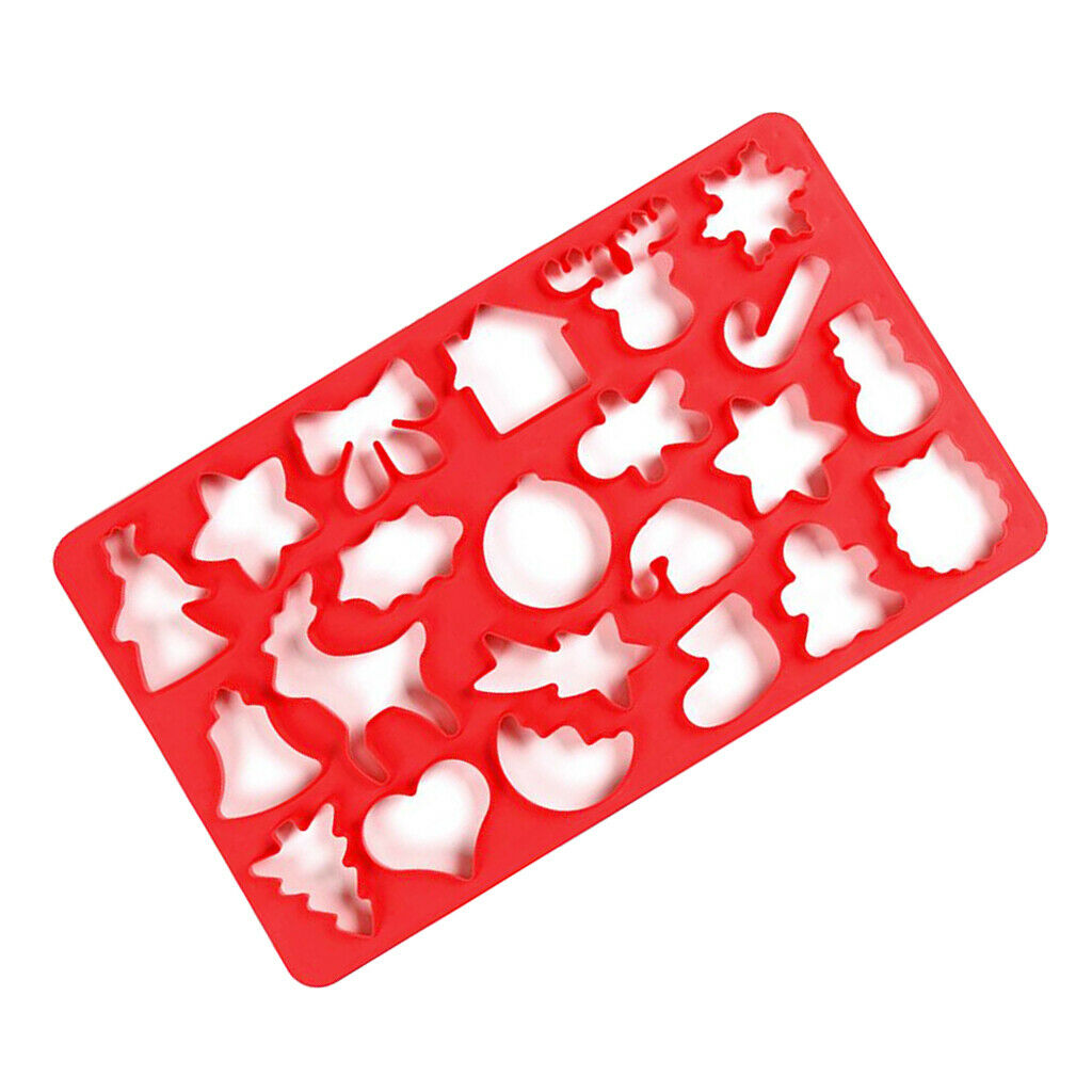 22 holes DIY Cookies Mold Christmas Cake Decor Chocolate Biscuit Mould
