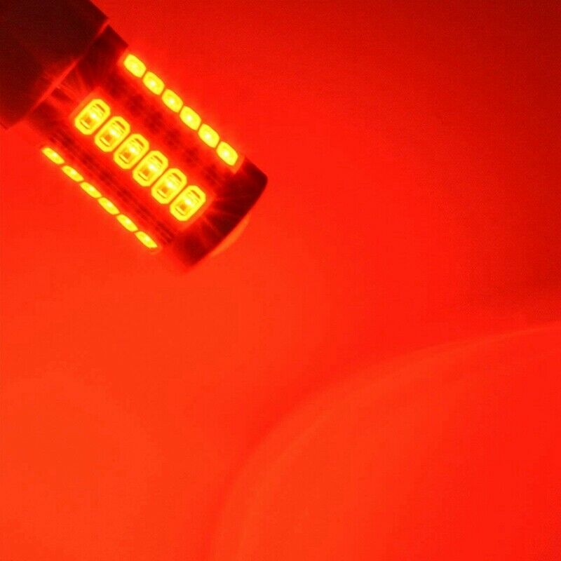 7443, T20 Led Bulbs Red 900 Lumens Super Bright Turn Signals Light Brake Stop K6