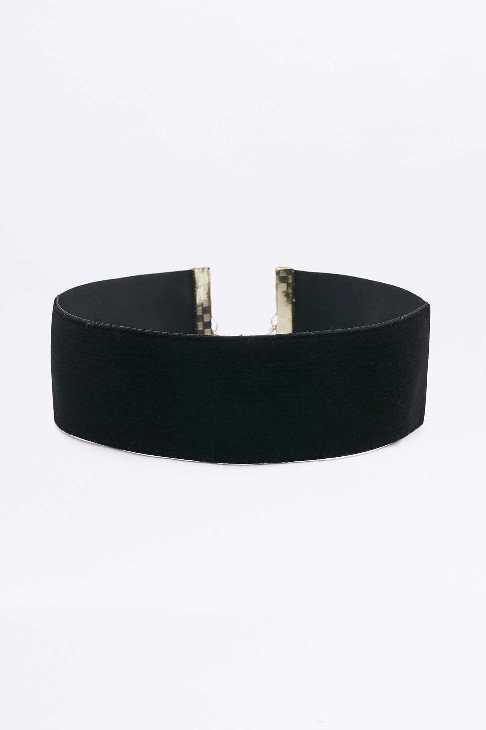 90's 30MM Black Velvet Choker Necklace Goth Gothic Grunge Retro Chain Jewelry
