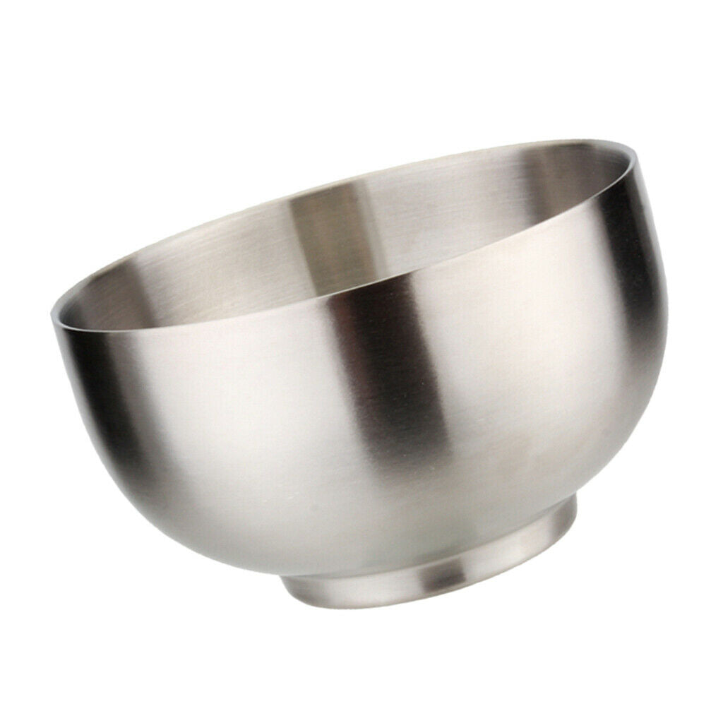 2 Pieces Stainless Steel Bowl Double Walled Soup Serving Bowl 5.5 Inch